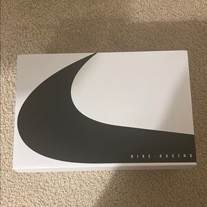 Nike Racing White and Black Shoe Box. Empty